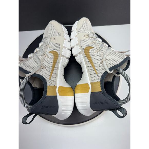 Nike Free Metcon 3 Womens 7.5 Light Orewood Brown Gold Running Shoes CJ6314-170 - Picture 6 of 10